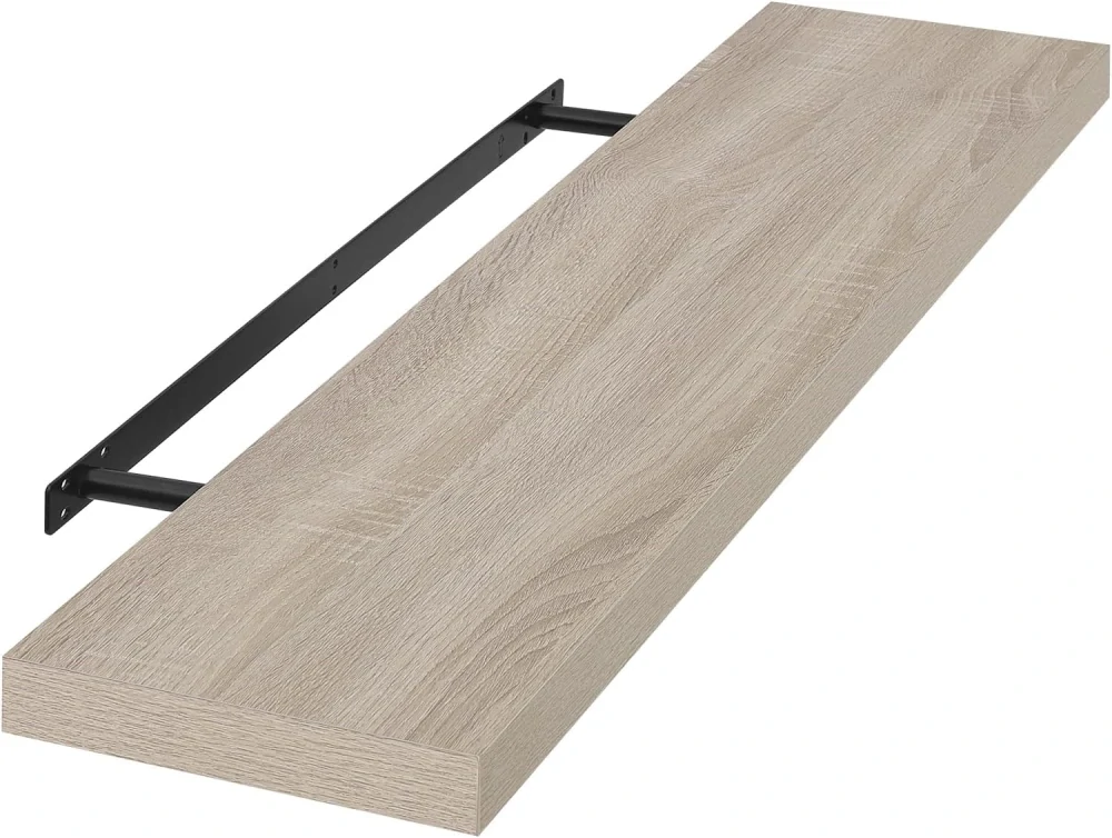 EUGAD Sonoma 0046QJ nástěnná police 80 x 22,9 x 3,8 cm Dub