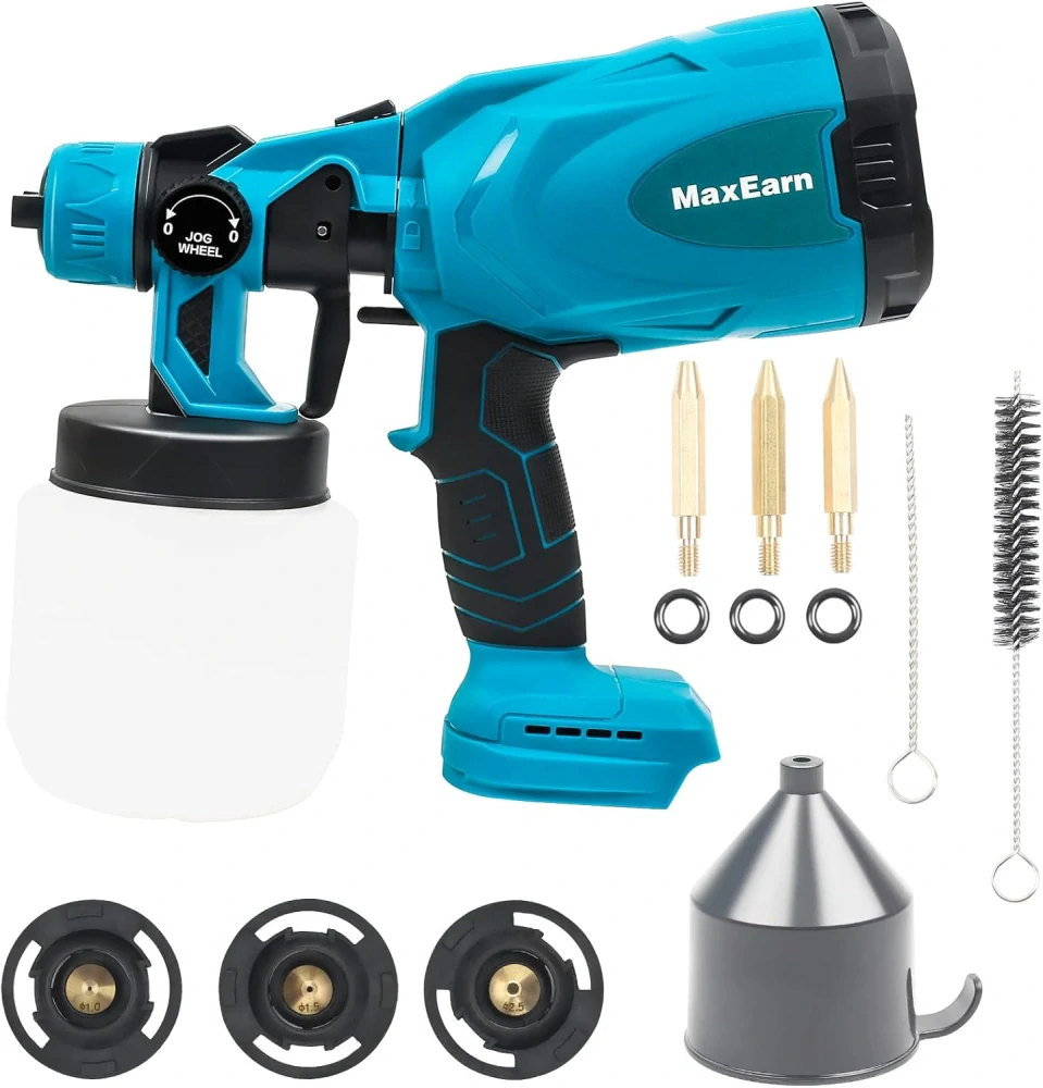 MaxEarn bateriový stříkací systém, elektrická stříkací pistole na baterie Makita 18 V,