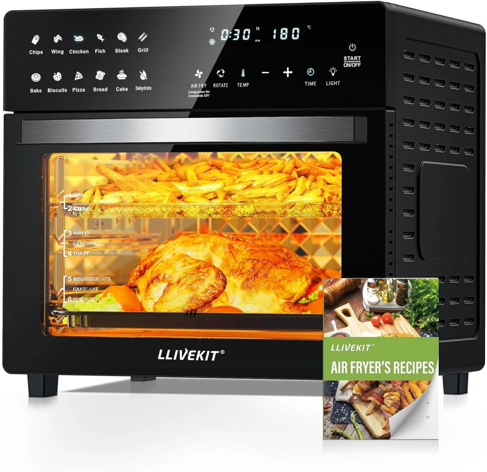 Horkovzdušná fritéza LLIVEKIT Mini trouba 26 l, 1700 W