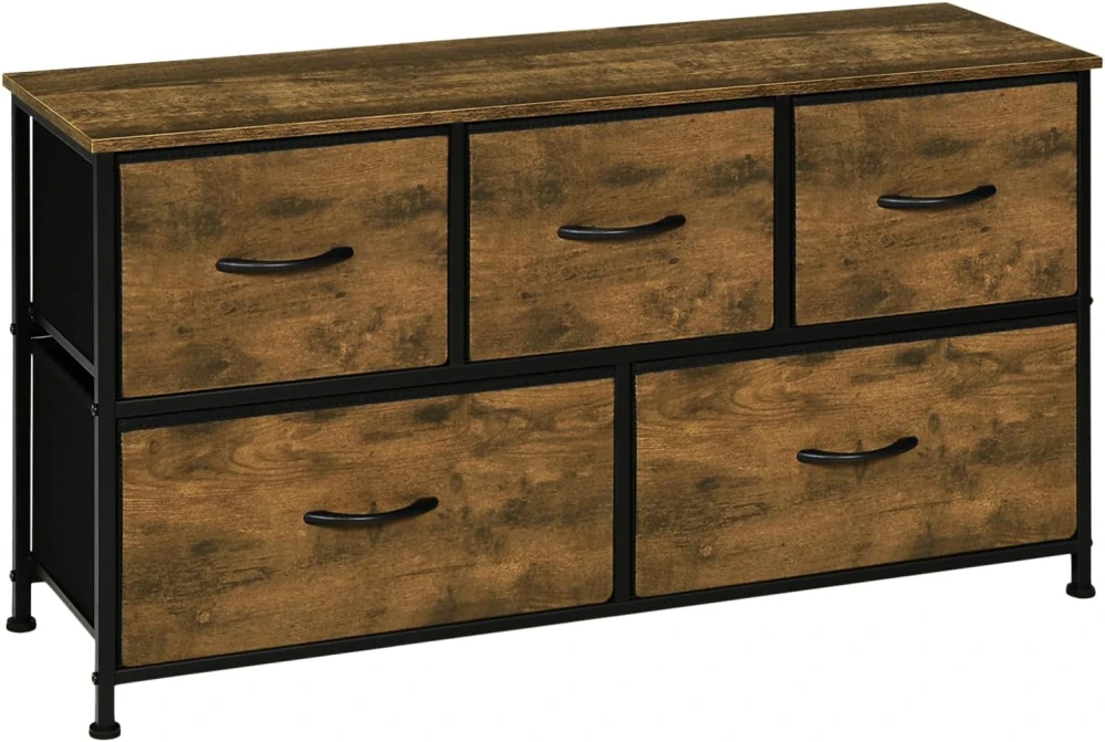 WOLTU SSK005hov Ložnice Komoda 100 x 30 x 54 cm
