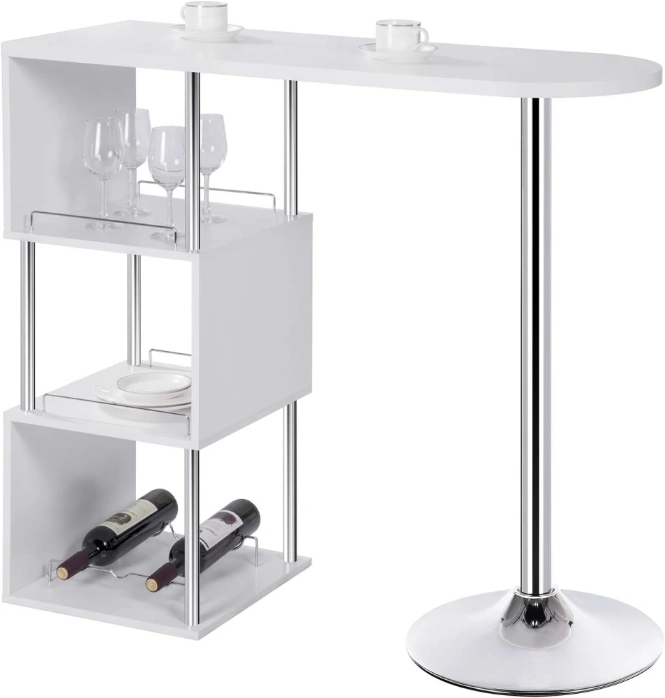 WOLTU barový stůl BT22ws, 113x40x105cm (ŠxHxV)
