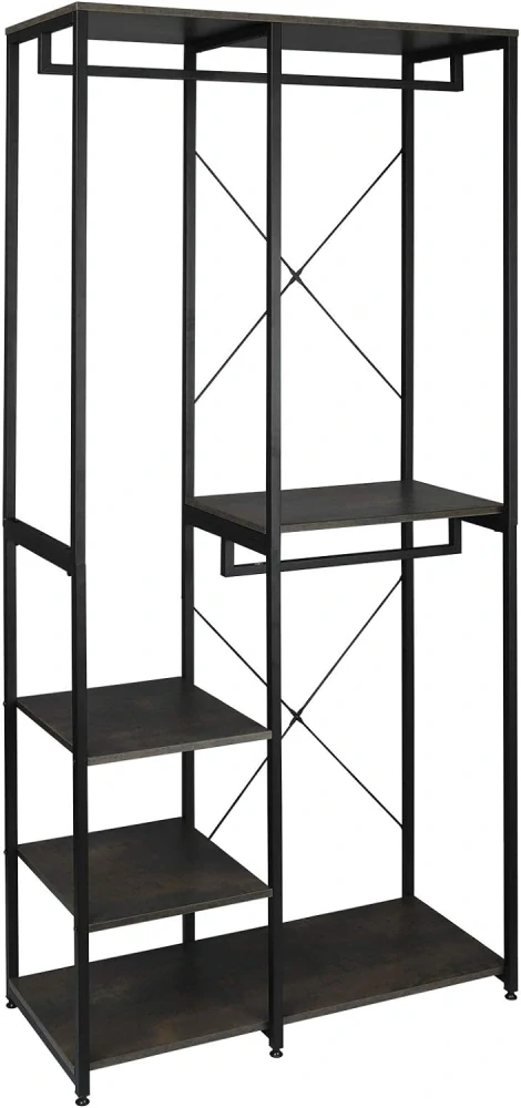 WOLTU věšák na šaty s policí 40D x 90W x 204V cm