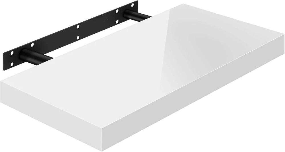 WOLTU plovoucí police 40x22,9x3,8cm, bílá, RG9476ws