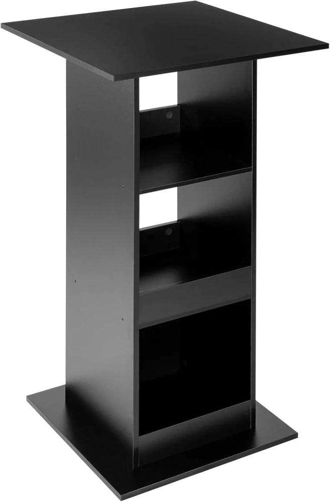 WOLTU barový stůl, výška stolu 112 cm, černá