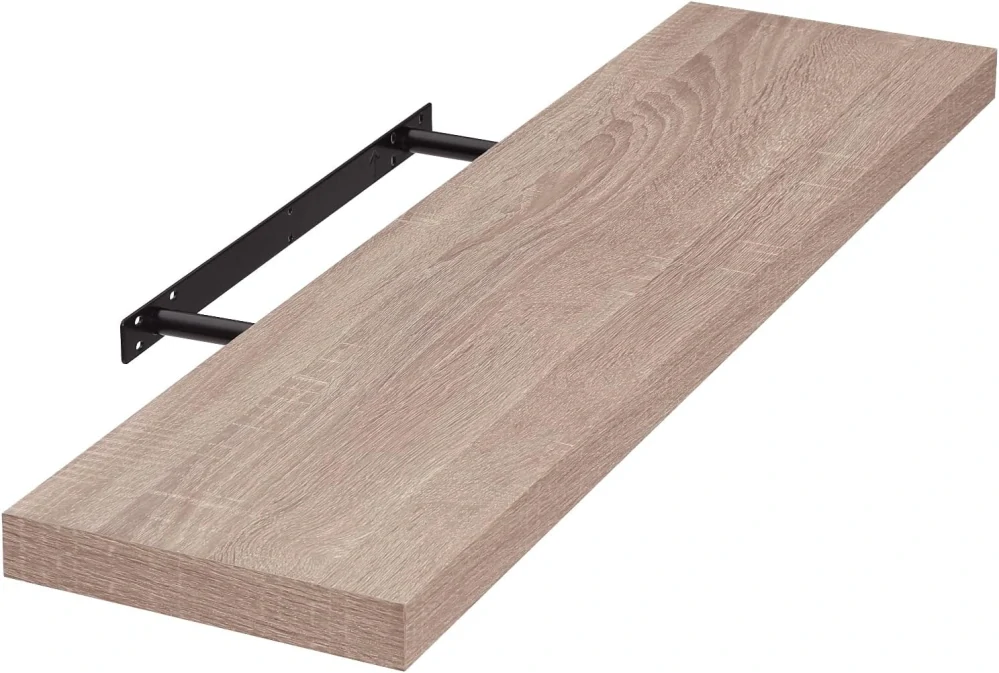 EUGAD nástěnná police 120cm dub 0120QJ
