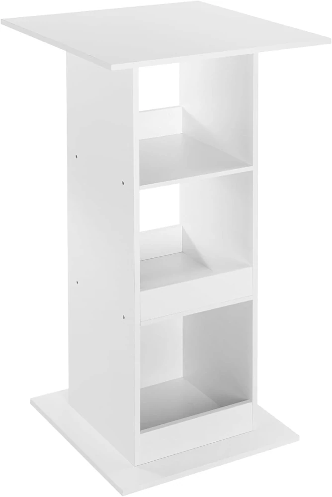 WOLTU BT36ws čtvercový barový stůl 60 x 60 x 112 cm, bílá
