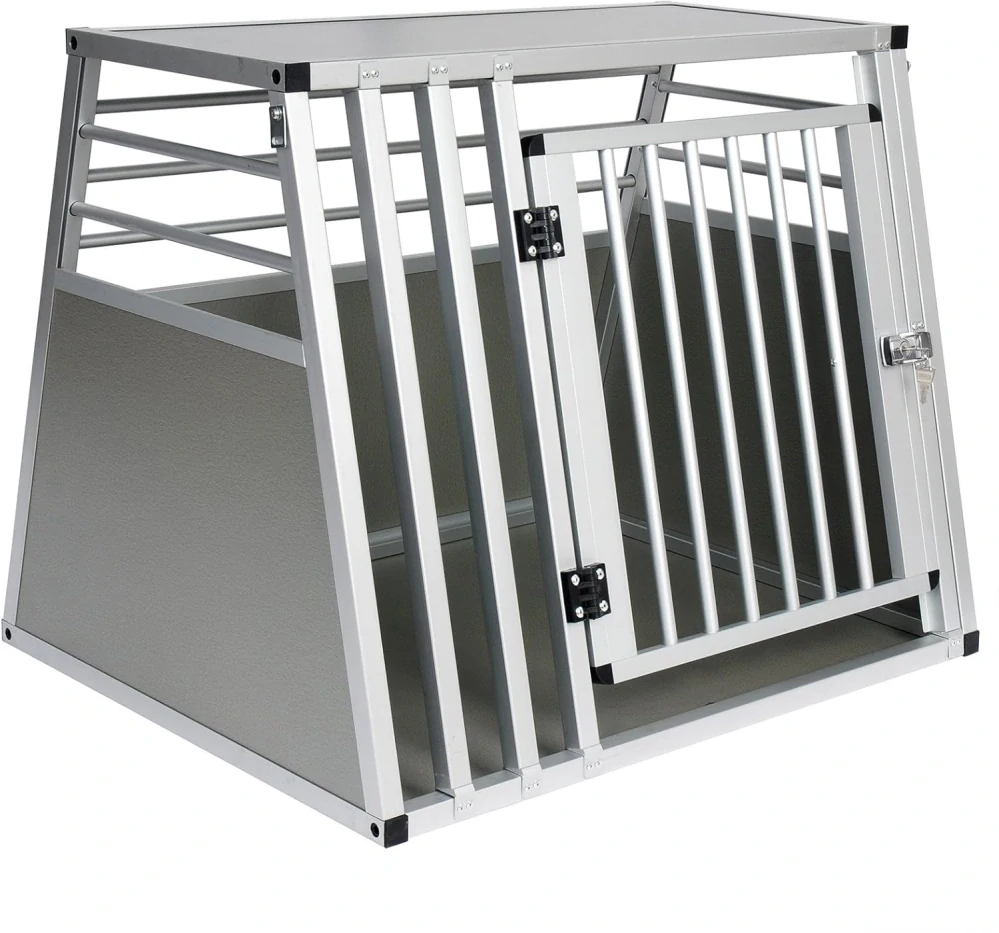 hliníkový přepravní box pro psy, š 80 x v 65 x h 65 cm