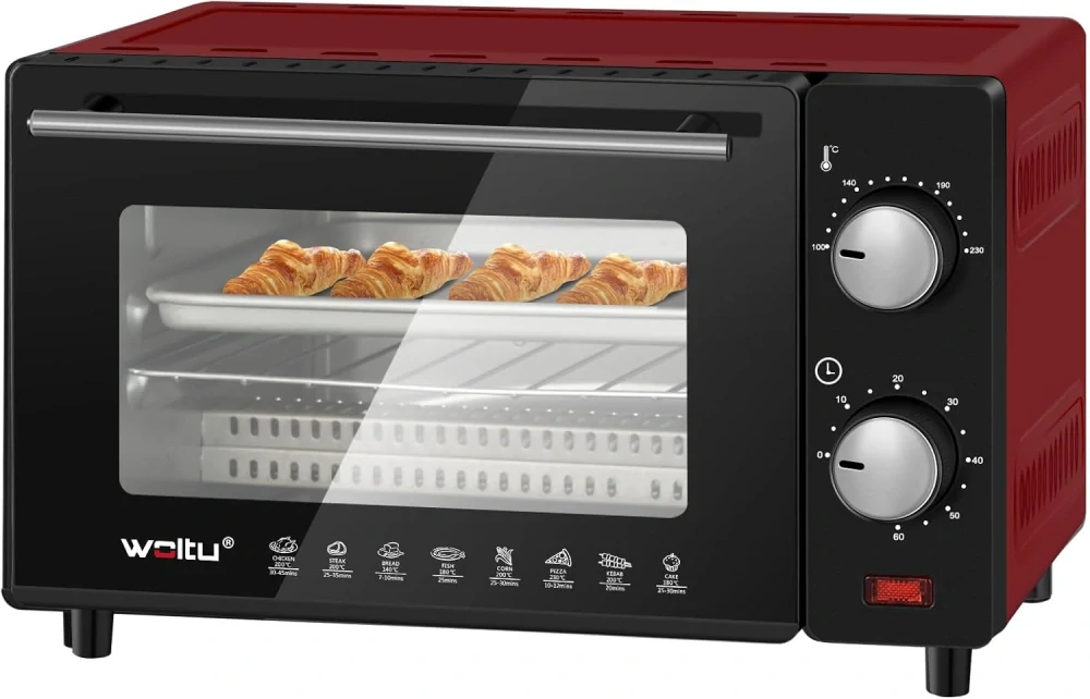 WOLTU mini trouba 10 l trouba na pizzu, 100-230 °C,