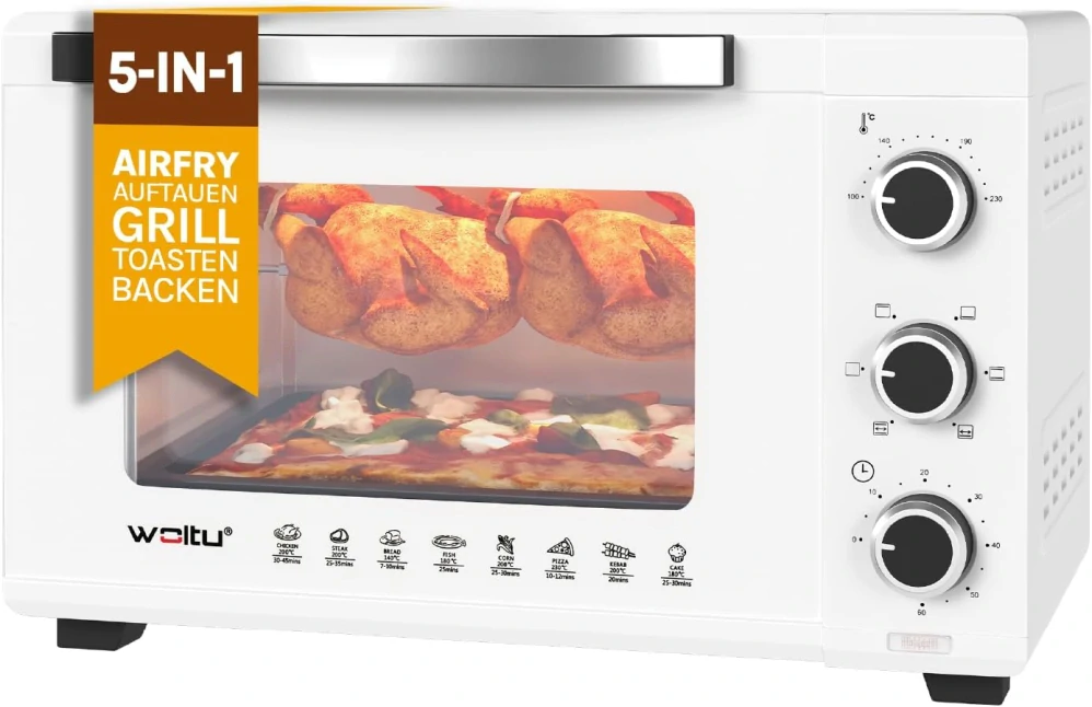 Mini trouba WOLTU, trouba na pizzu 32 l, 1600 W