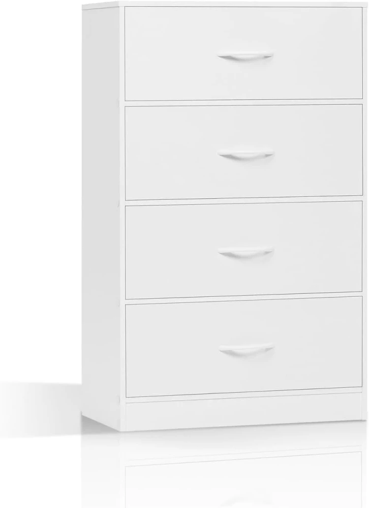 WOLTU SSK014ws Úzká komoda se 4 zásuvkami