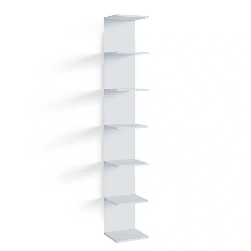 Vicco Stěnová police Bílá 30 x 190 cm, Paolo