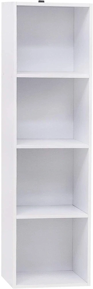 Knihovna WOLTU Cube, police na knihy se 4 přihrádkami, 30x24x160 cm