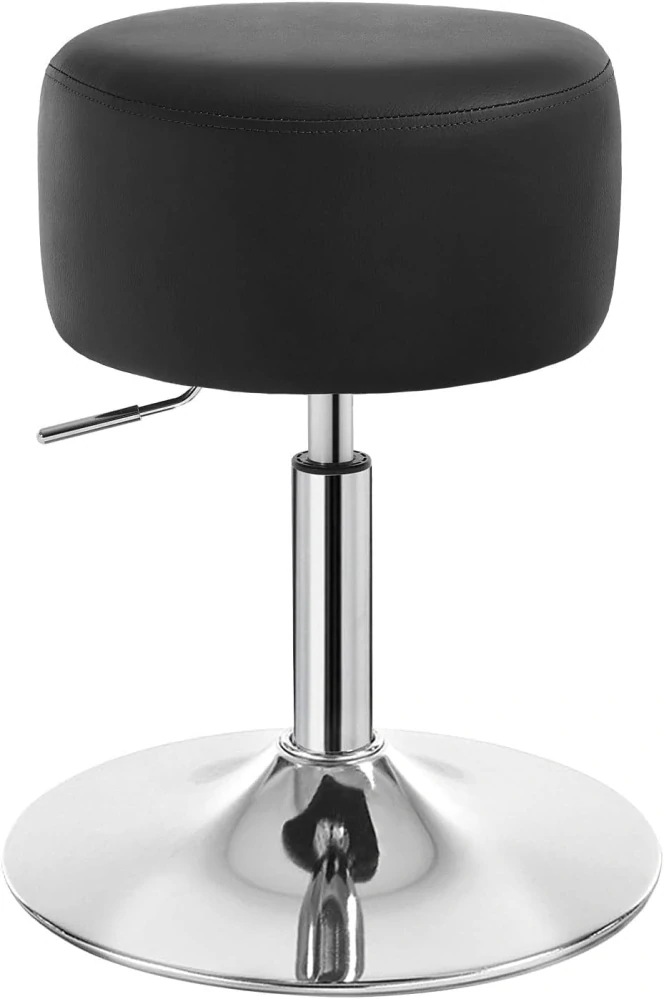 otočná pultová stolička výška nastavitelná výška 54-69 cm černá koženka BH14sz-1
