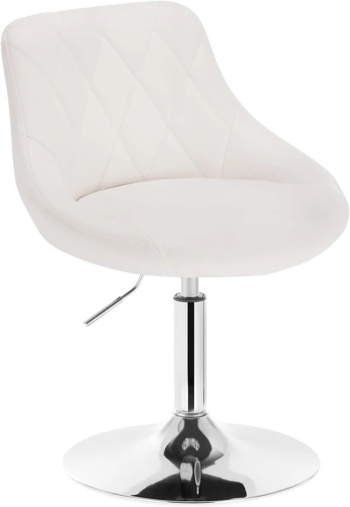 Pohodlná a ergonomická barová židle z umělé kůže a kovu