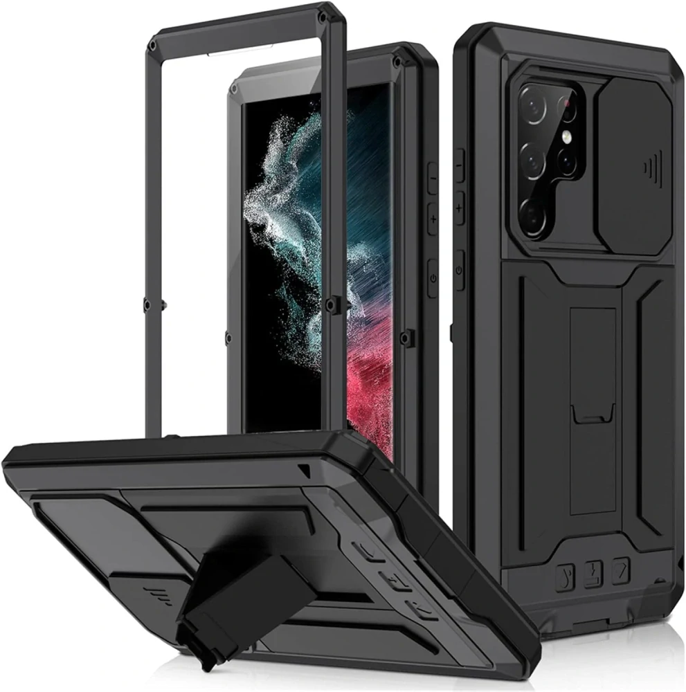 Hybridní silikonové pouzdro pro S22 Ultra 360°
