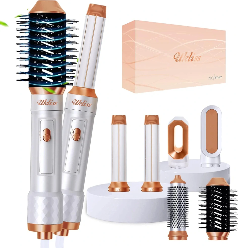 Ukliss 6v1 Air Styler Sada kartáčů pro vysoušeč vlasů