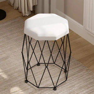WOLTU MB6111wsz Make-up taburetka, taburetka k toaletnímu stolku,