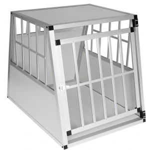Eugad 0048HT hliníkový přepravní box pro psy, cestovní box, autobox pro velké psy