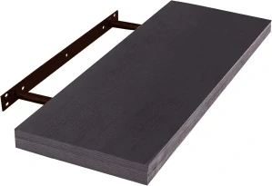 EUGAD 0129QJ Nástěnná police, 120 cm, černá