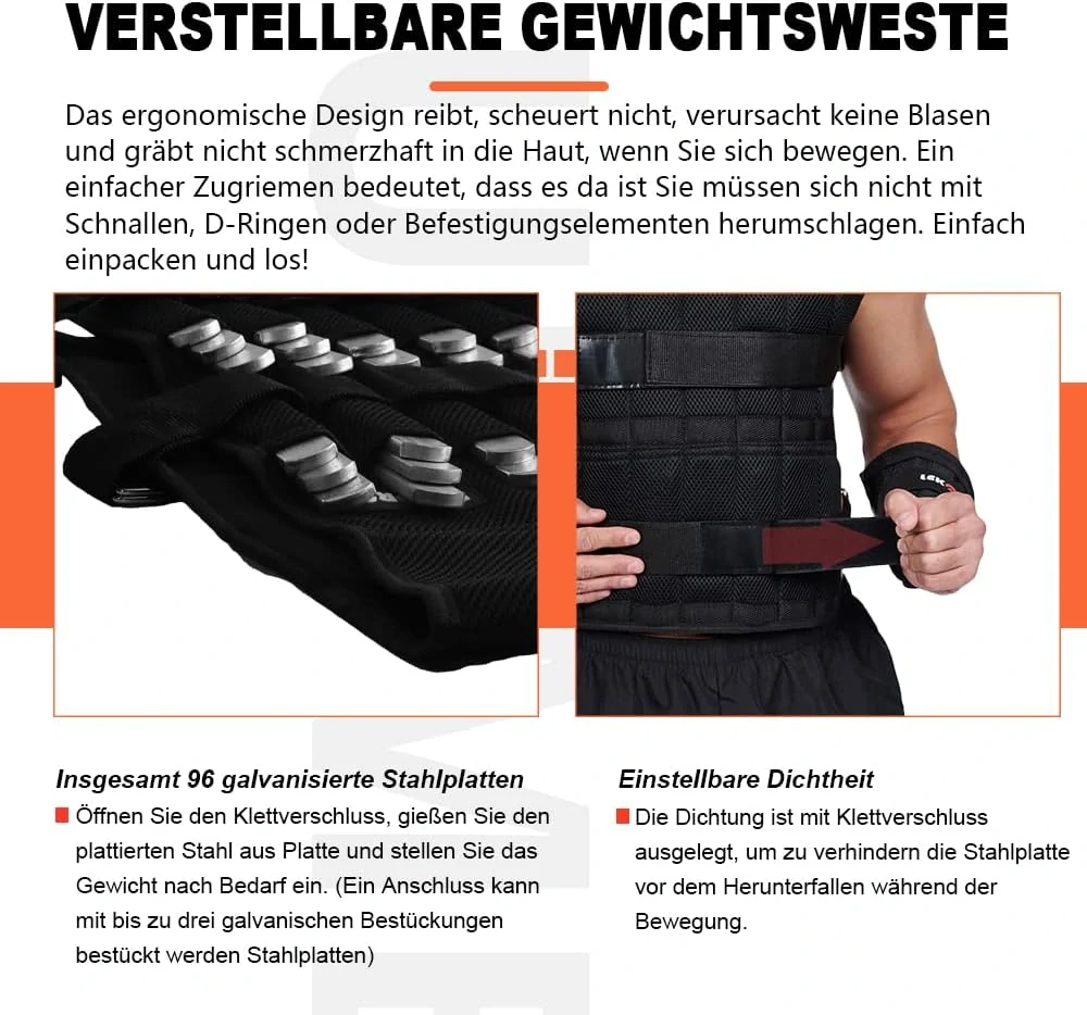 Nastavitelná zátěžová vesta