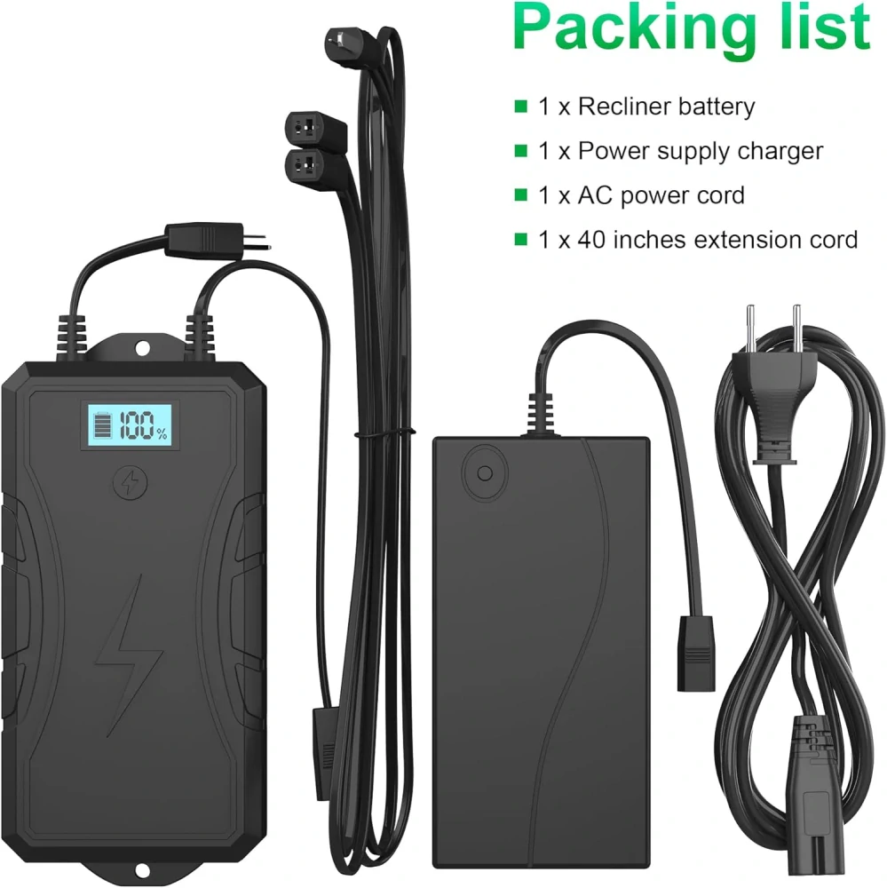 NOPWOK Univerzální baterie pro polohovací nábytek – 2500 mAh