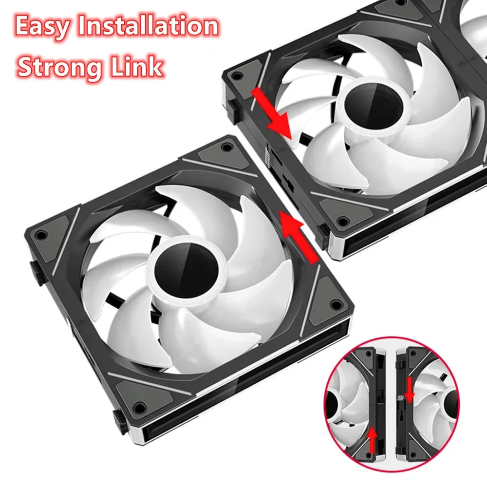 TZMRIT ventilátor RGB s reverzním průtokem