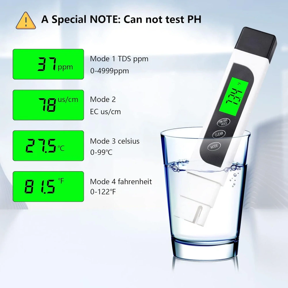 DIFCUL Cyfrowy miernik jakości wody 3 w 1
