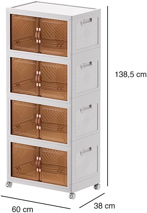 PAIDE P Úložný box s víkem a stohovacím systémem, plastový úložný box s víkem.