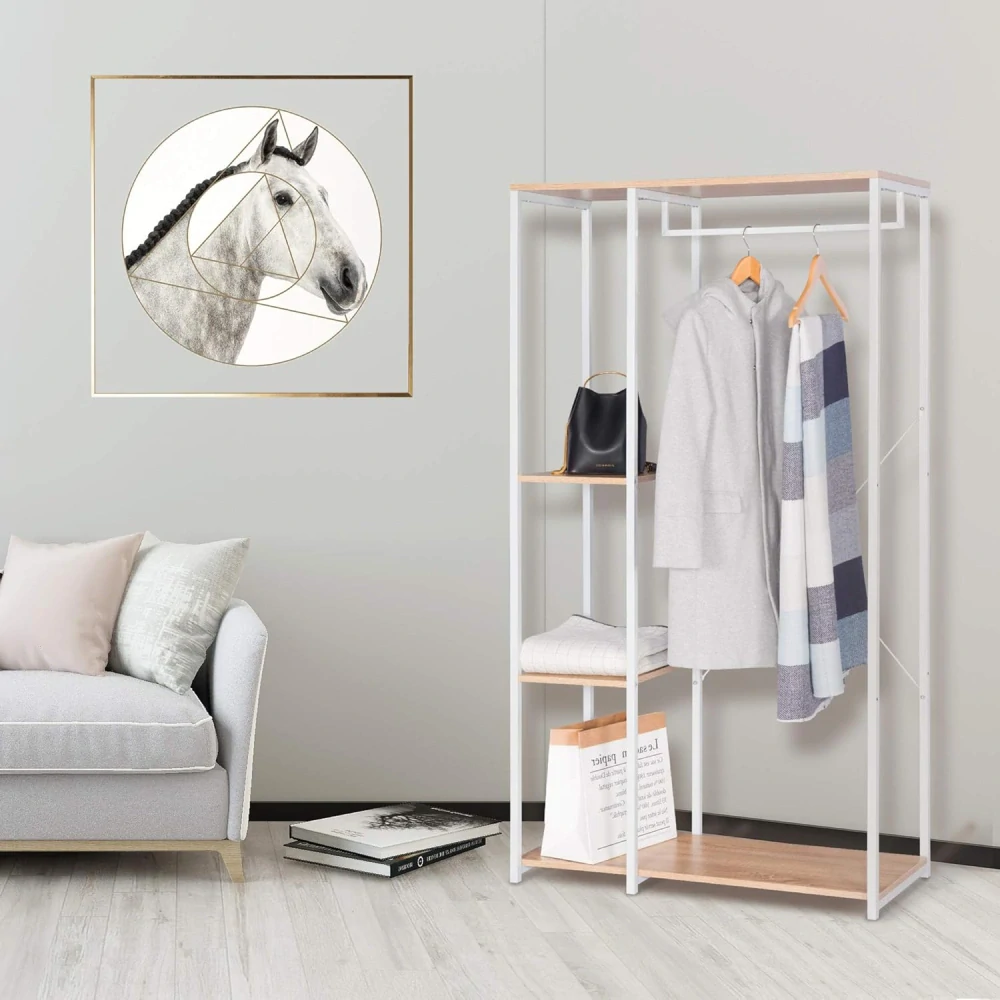 Kovová tyč na šaty, Organizér do skříně pro velké zatížení