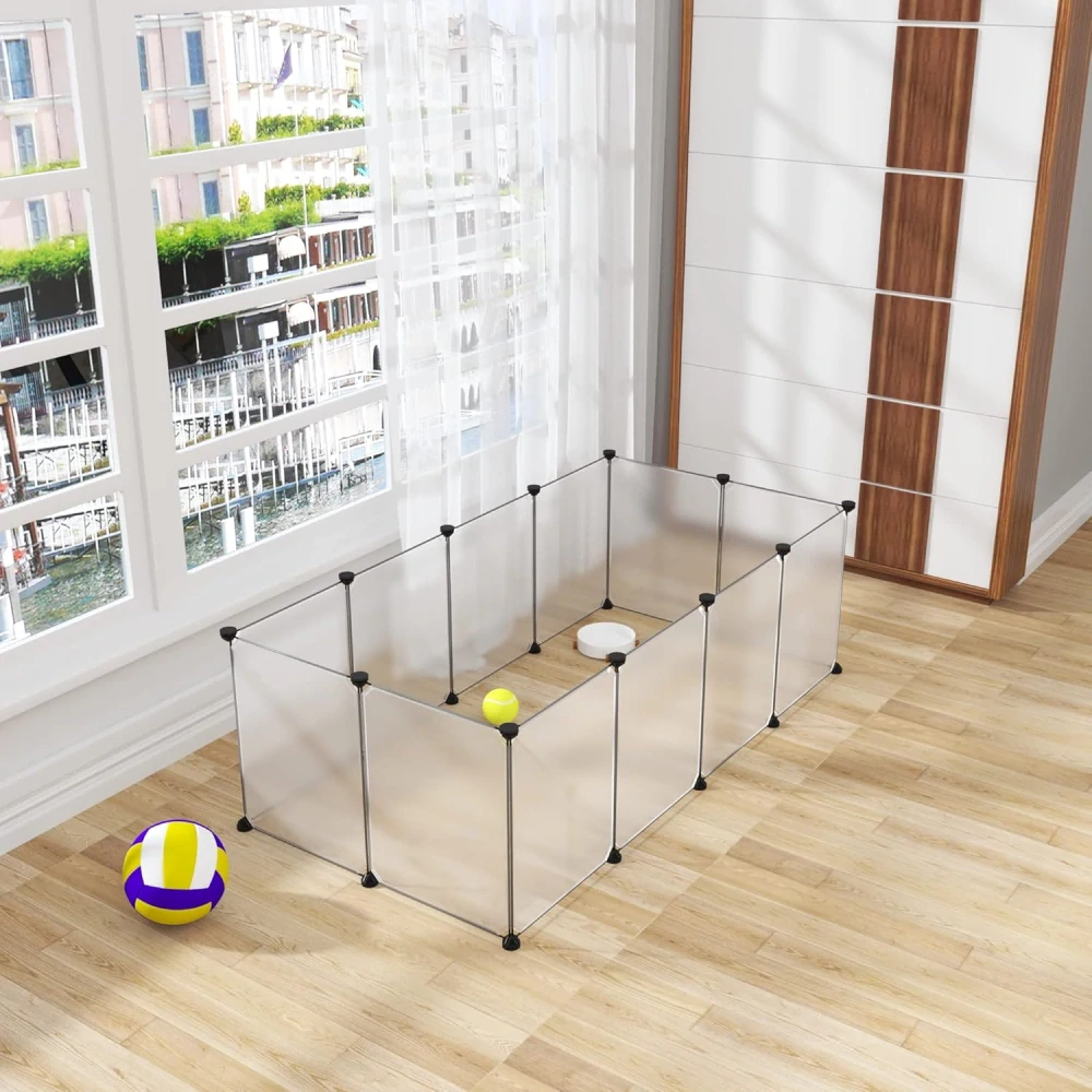 EUGAD výběh pro králíka 145 x 75 x 46 cm 0034WL