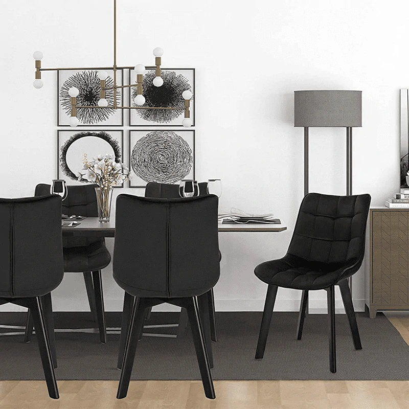 WOLTU Sada 2 jídelních židlí s opěradlem 