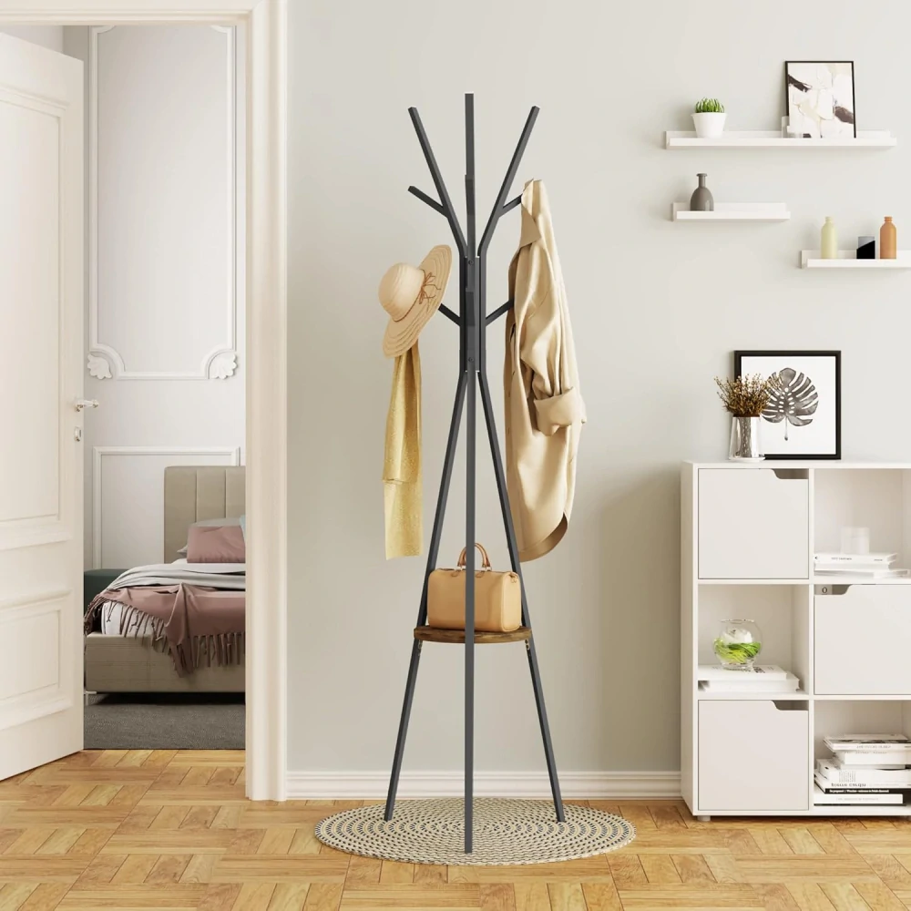 WOLTU SRY40sdc Volně stojící kovový 180 cm věšák