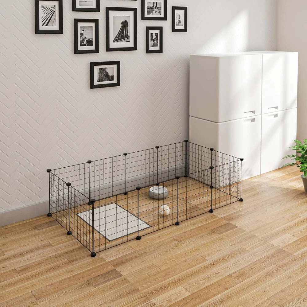 EUGAD ohrádka pro králíčky pro štěně 145x75x35cm, kotě