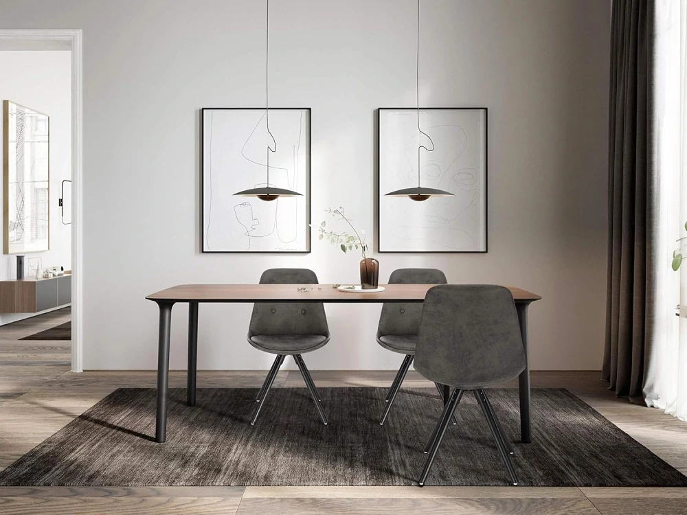 WOLTU BH268an-2 Sada 2 vědeckých látkových židlí 