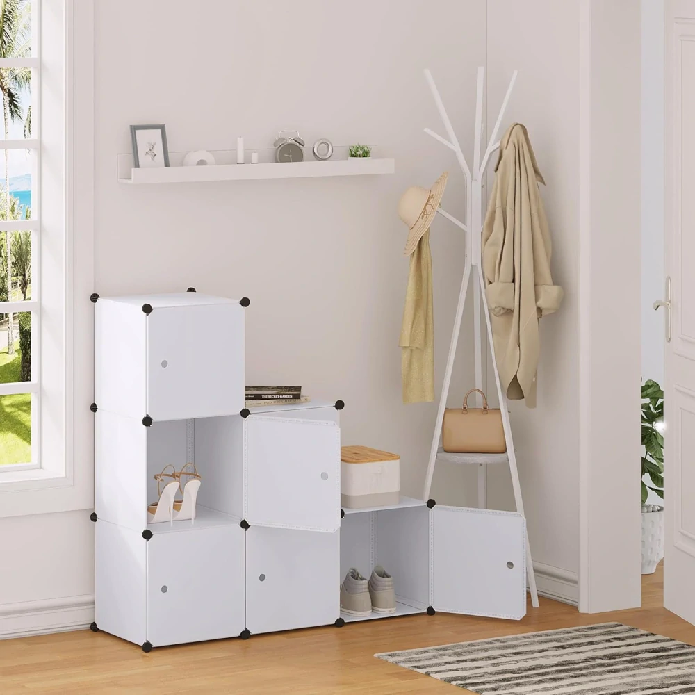 Skříň WOLTU DIY Šatní policový systém Skříň WOLTU DIY Šatní policový systém Skříň WOLTU DIY Šatní policový systém 96x30x96cm