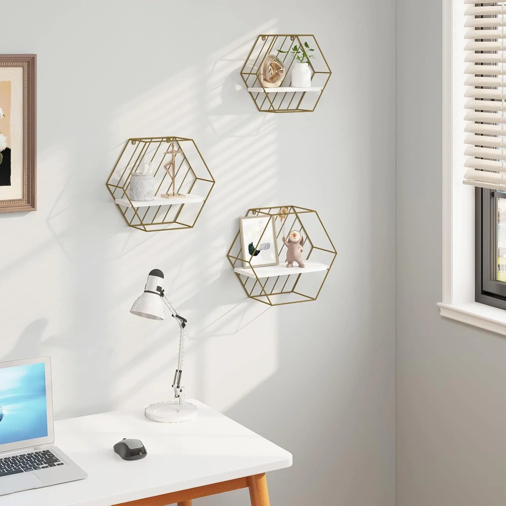 Nástěnná police sada 3 ks