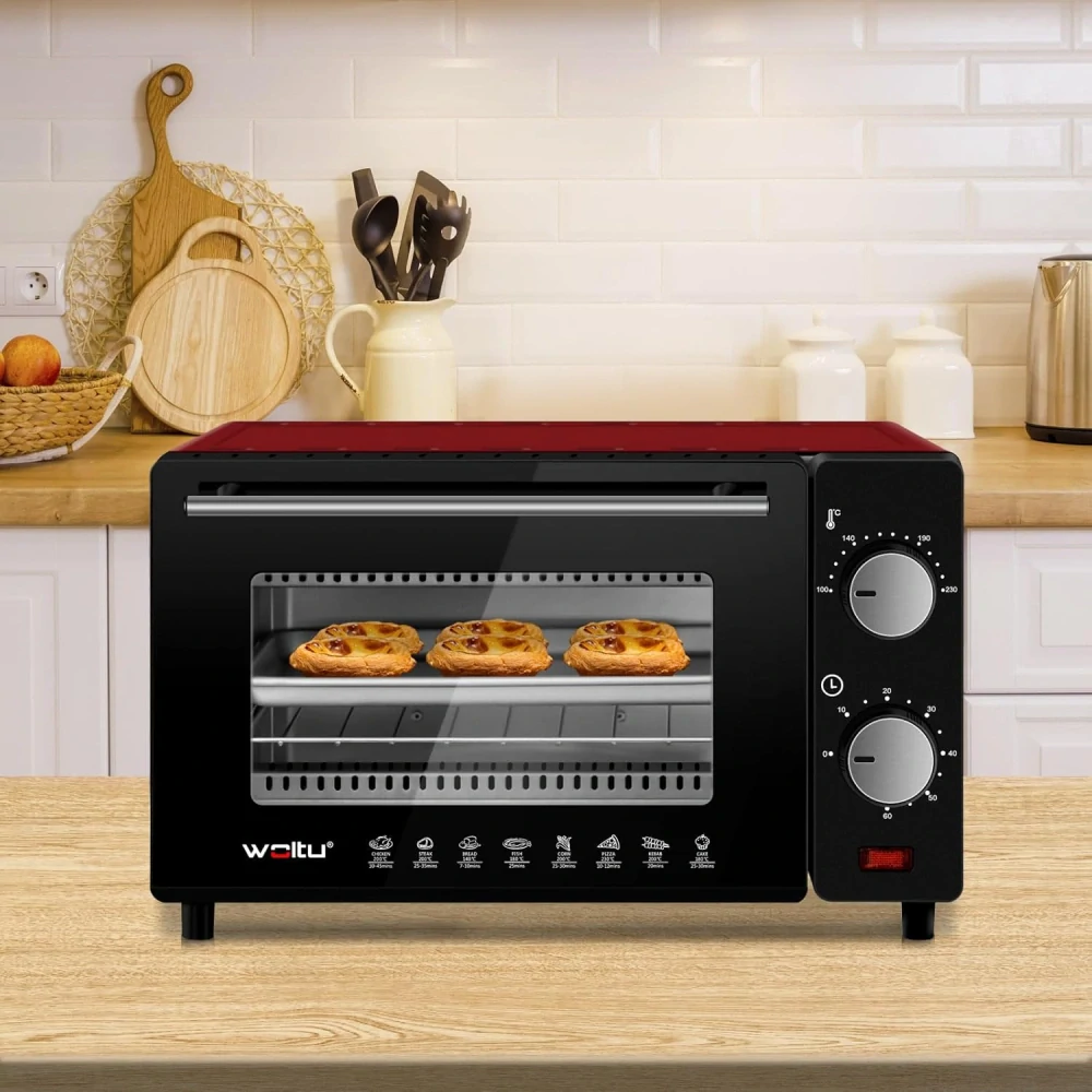 WOLTU mini trouba 10 l trouba na pizzu, 100-230 °C,