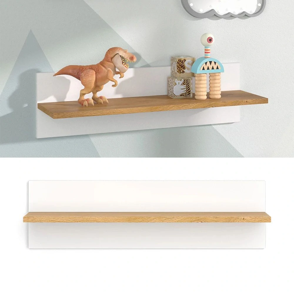 Police na dětský pokoj Bílá 70 x 20 cm, Malia