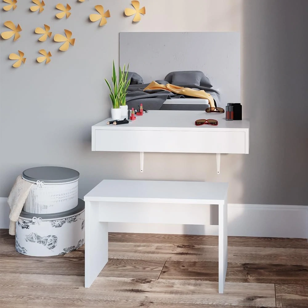 Lavice na toaletní stolek Vicco White 70 cm