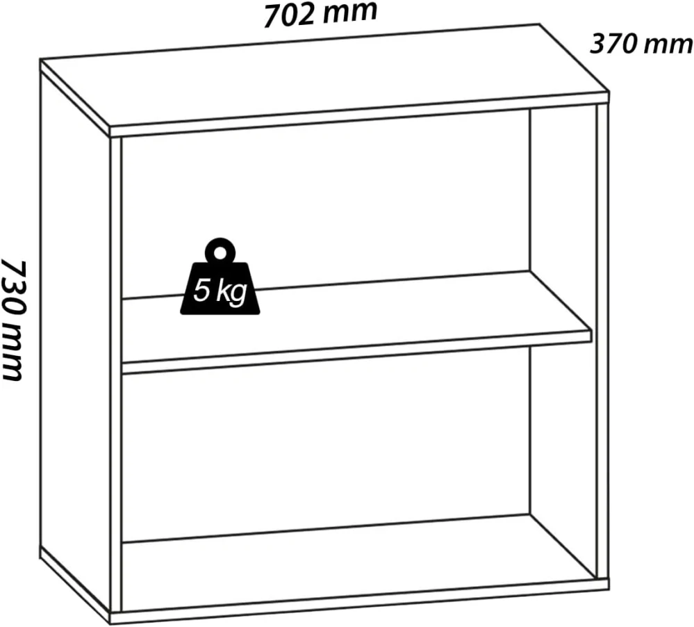 Prostorově úsporná kartotéka Š 70 x V 74 x H 37 cm 