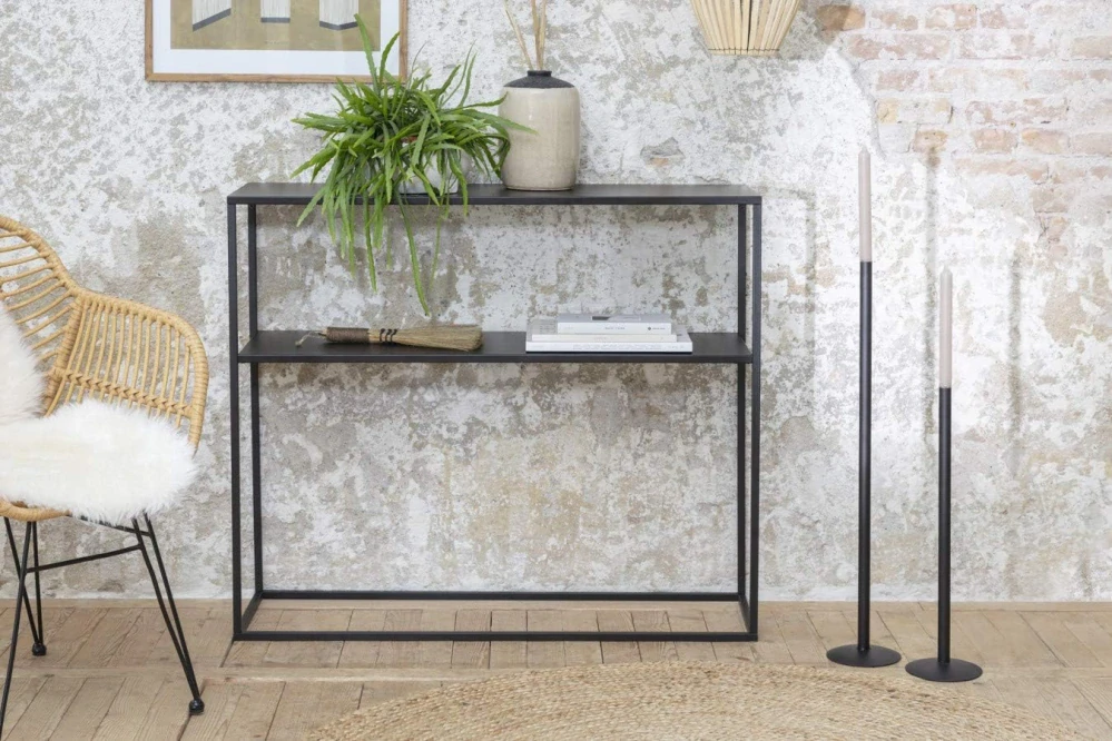 LIFA LIVING Kovový odkládací stolek 85 x 30 x 100 cm