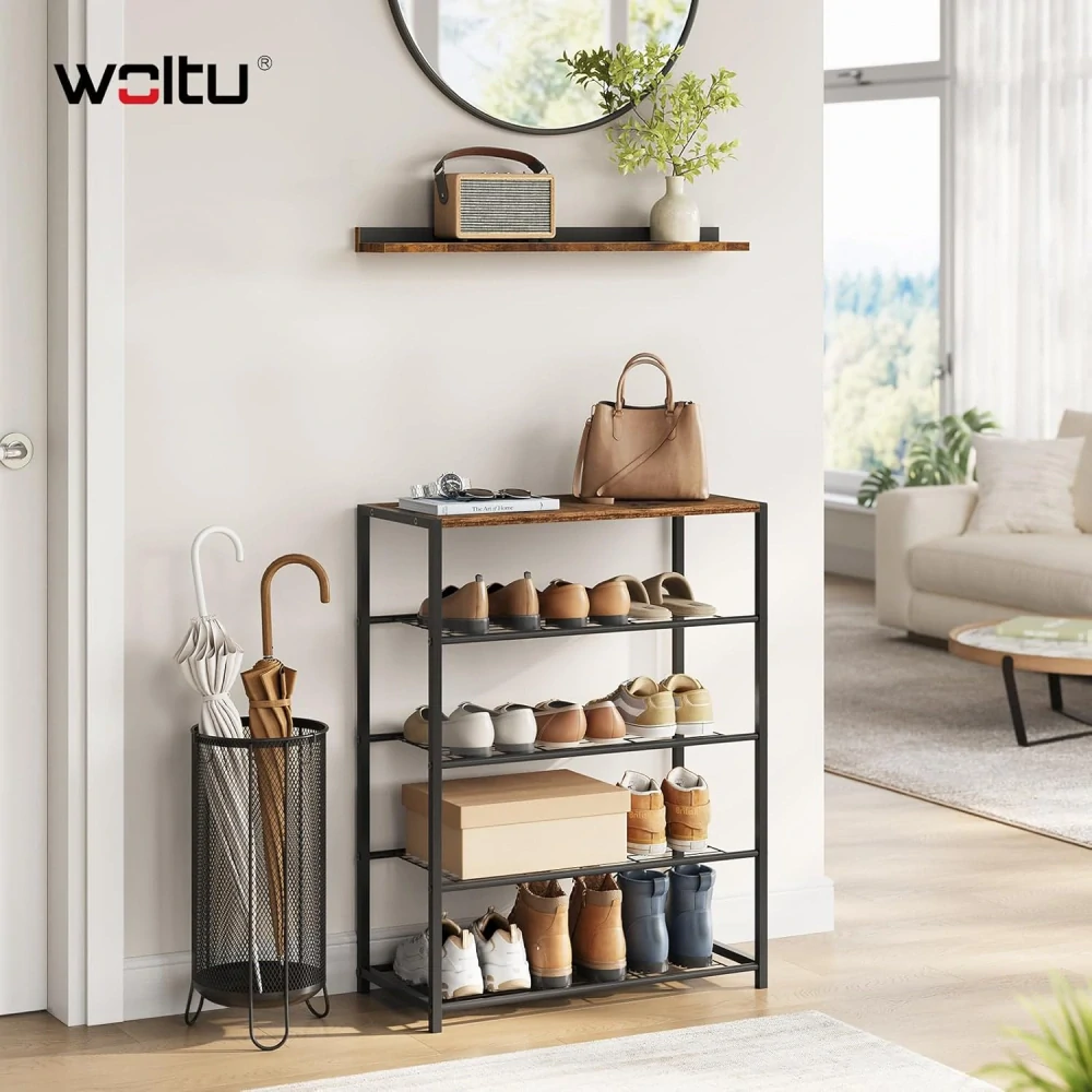 WOLTU Botník, 4patrová botní lavice se sedákem