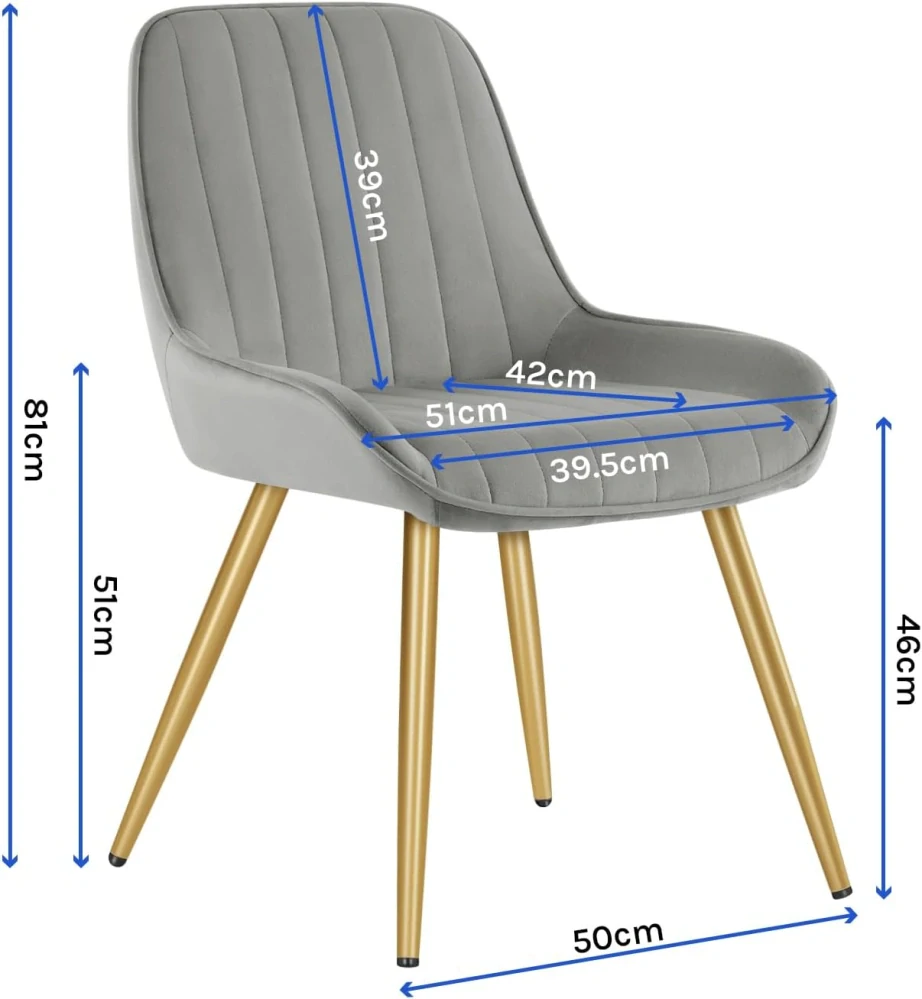 2 ​​jídelní křesla do obývacího pokoje Lestarain LCNI73007-2
