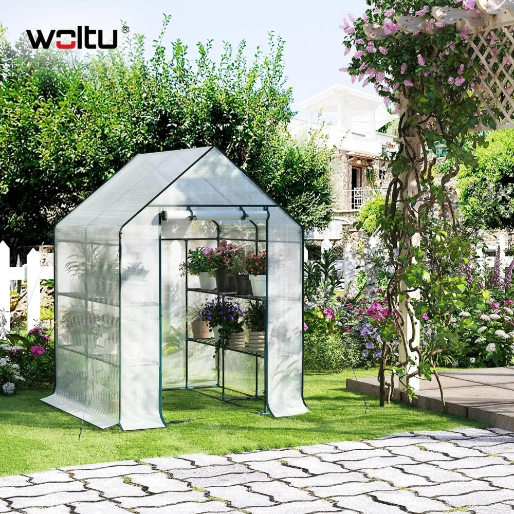 Woltu GWH00502ws, Skleník, 1430 mm, 1950 mm, 1430 mm