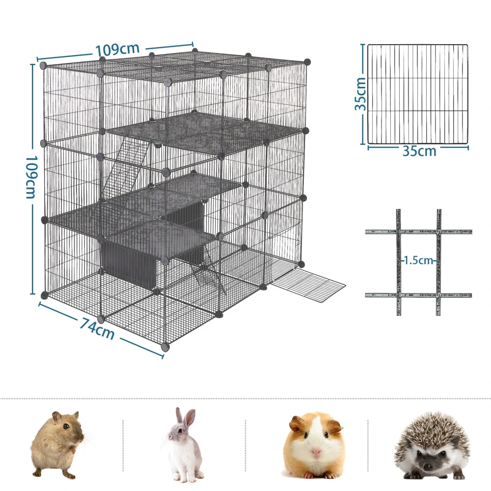 Ohrádka pro domácí mazlíčky 109x74x109cm