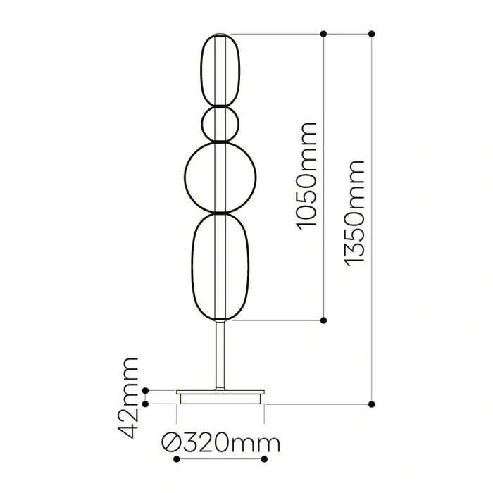 Luxusní LED stojací lampa