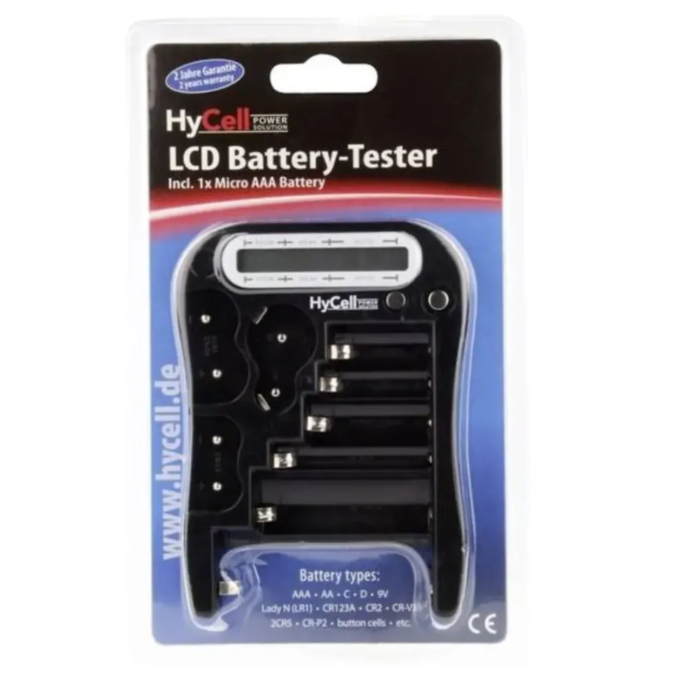 Tester baterií Ansmann s LCD displejem