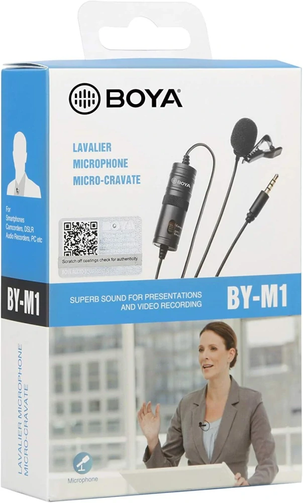 Boya BY-M1 Clip-On mikrofon pro DSLR