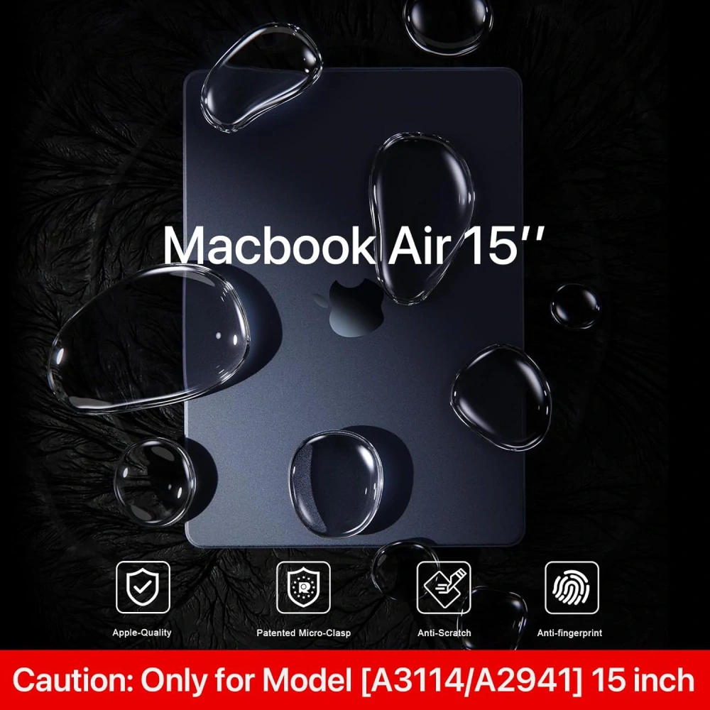 Pouzdro kompatibilní s 15palcovým MacBookem Air 2023 2024 Nový M3 M2