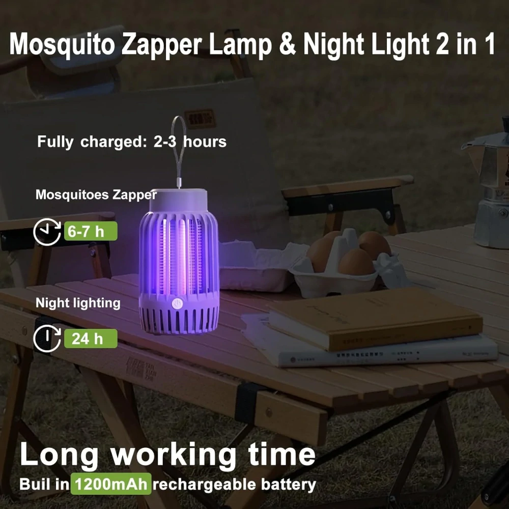 Elektrický hubič hmyzu s nočním světlem